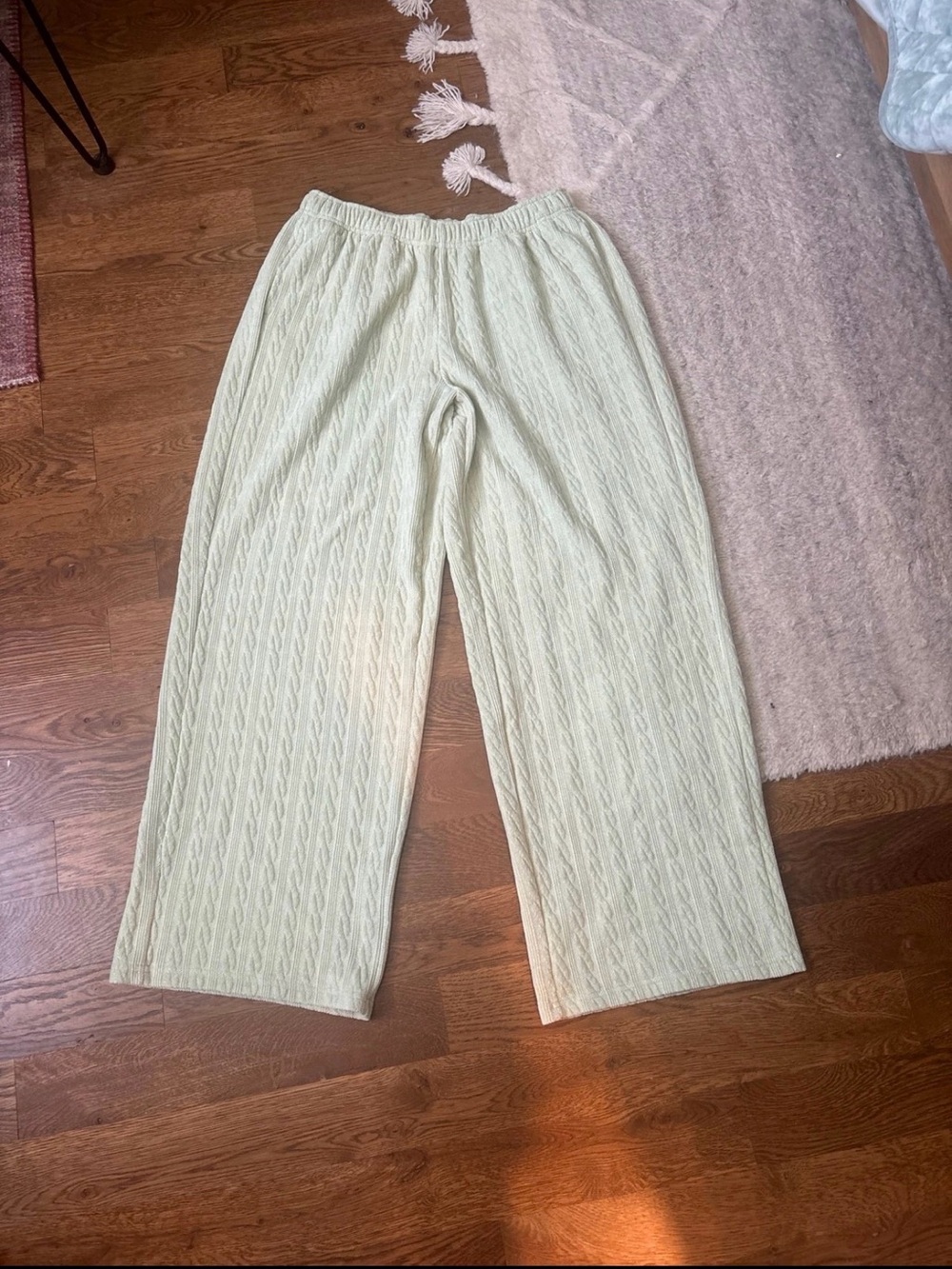 NWT Offline by aerie Cable-Knit Wide Leg Pants